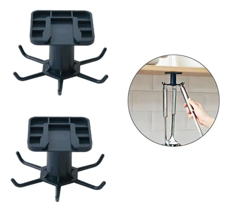 COLGADOR GIRATORIO DE UTENSILIOS DE COCINA Y BAÑO - 1
