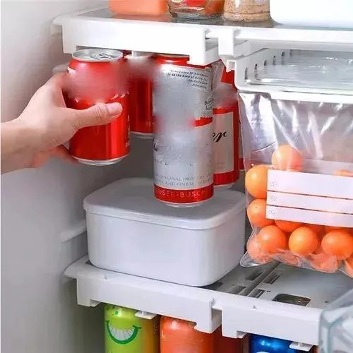 ORGANIZADOR COLGANTE PARA LATAS DE REFRIGERADOR COLOR BLANCO - 3