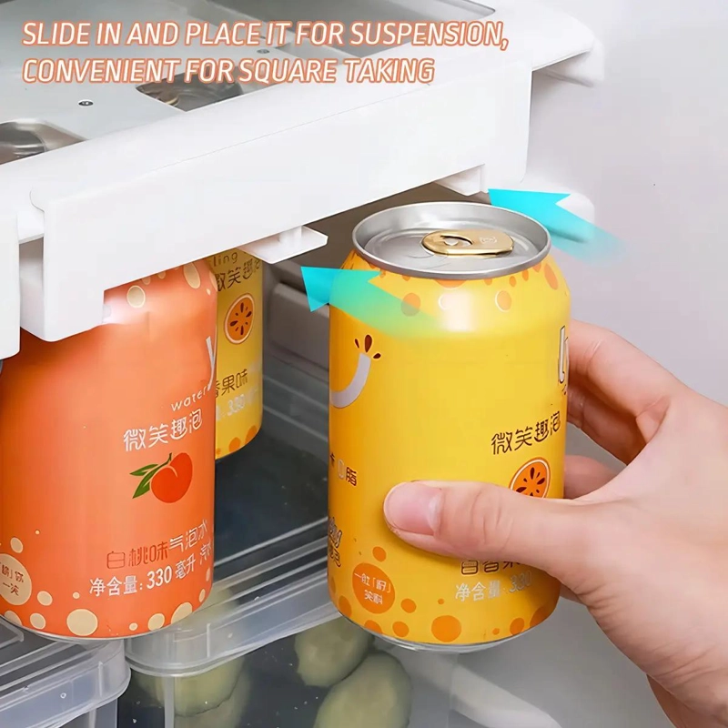 ORGANIZADOR COLGANTE PARA LATAS DE REFRIGERADOR COLOR BLANCO - 4
