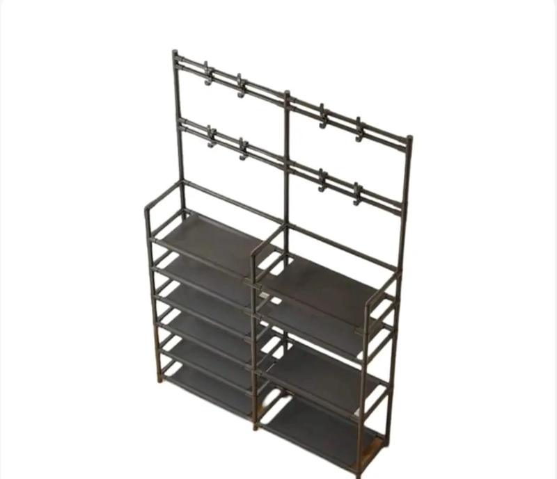 ORGANIZADOR DE ZAPATOS CON 12 COMPARTIMENTOS Y GANCHO - 1