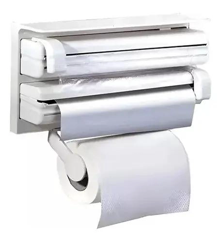 DISPENSADOR TRIPLE DE FILM Y TOALLAS PARA COCINA - 3