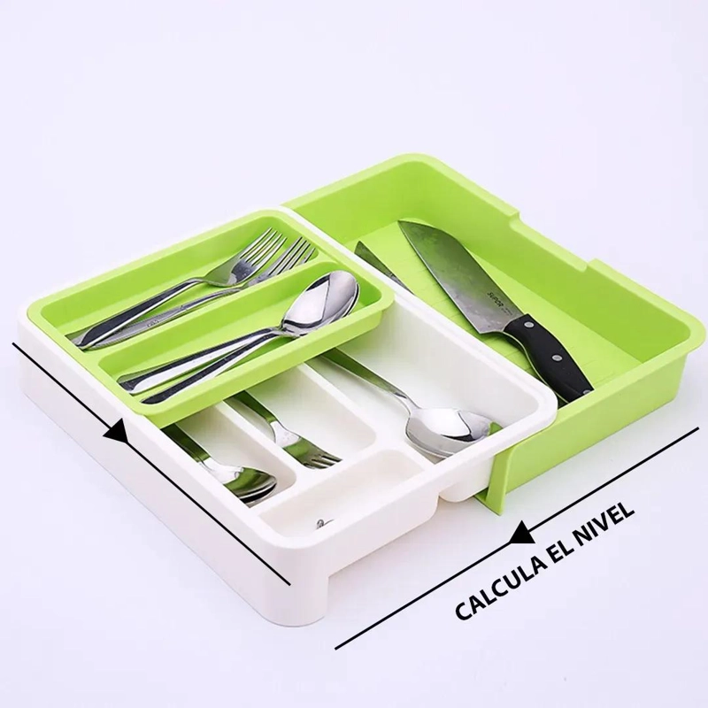 ORGANIZADOR EXTENSIBLE DE CUBIERTOS PARA CAJON DE COCINA - 10