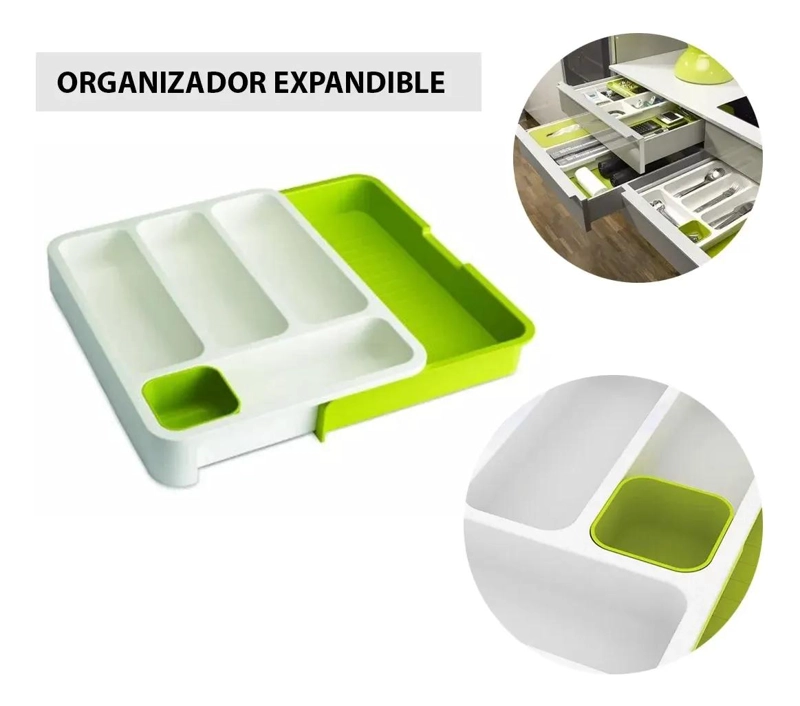 ORGANIZADOR EXTENSIBLE DE CUBIERTOS PARA CAJON DE COCINA - 2