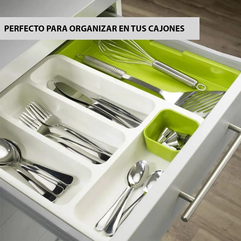 ORGANIZADOR EXTENSIBLE DE CUBIERTOS PARA CAJON DE COCINA - 6
