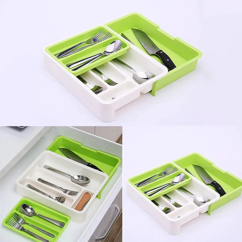 ORGANIZADOR EXTENSIBLE DE CUBIERTOS PARA CAJON DE COCINA - 8