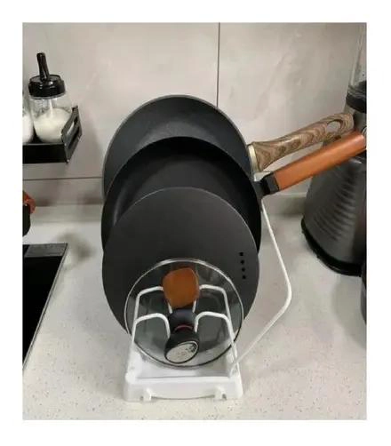 ORGANIZADOR AMPLIABLE PARA SARTENES Y TAPAS DE COCINA - 4