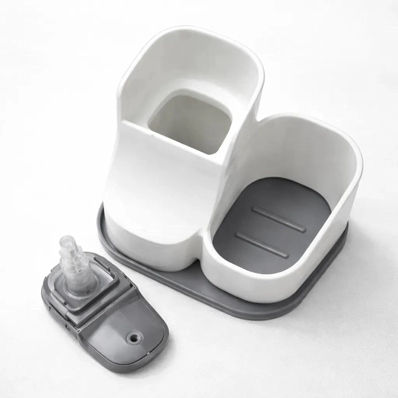 DISPENSADOR DE JABON LAVALOZA CON PORTA ESPONJA PARA COCINA - 6