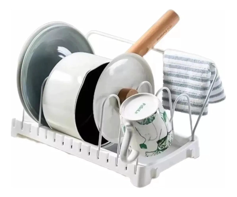ORGANIZADOR DE SARTENES Y TAPAS DE COCINA MULTIUSO - 1