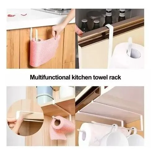PACK DE 2 SOPORTES COLGADORES PARA TOALLAS Y ORGANIZADOR DE COCINA - 3