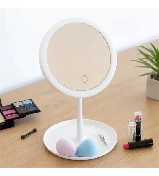 ESPEJO DE MAQUILLAJE CON LUZ LED Y TACTIL - 2