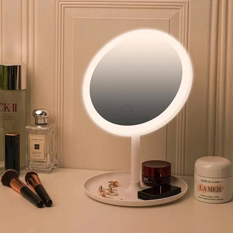 ESPEJO DE MAQUILLAJE CON LUZ LED Y TACTIL - 5