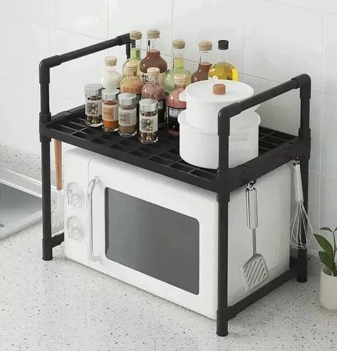 REPISA DE COCINA DE DOS NIVELES PARA MICROONDAS Y UTENSILIOS - 1