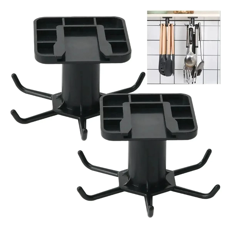 COLGADOR GIRATORIO DE UTENSILIOS DE COCINA Y BAÑO - 1