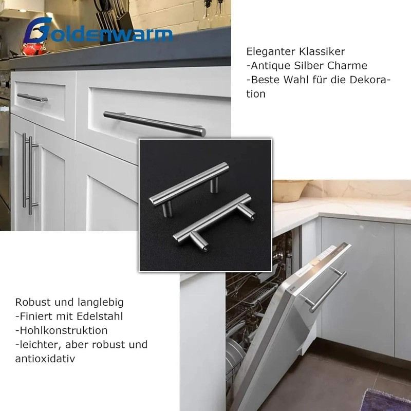 TIRADORES DE ACERO INOXIDABLE PARA MUEBLES 15CM - 4