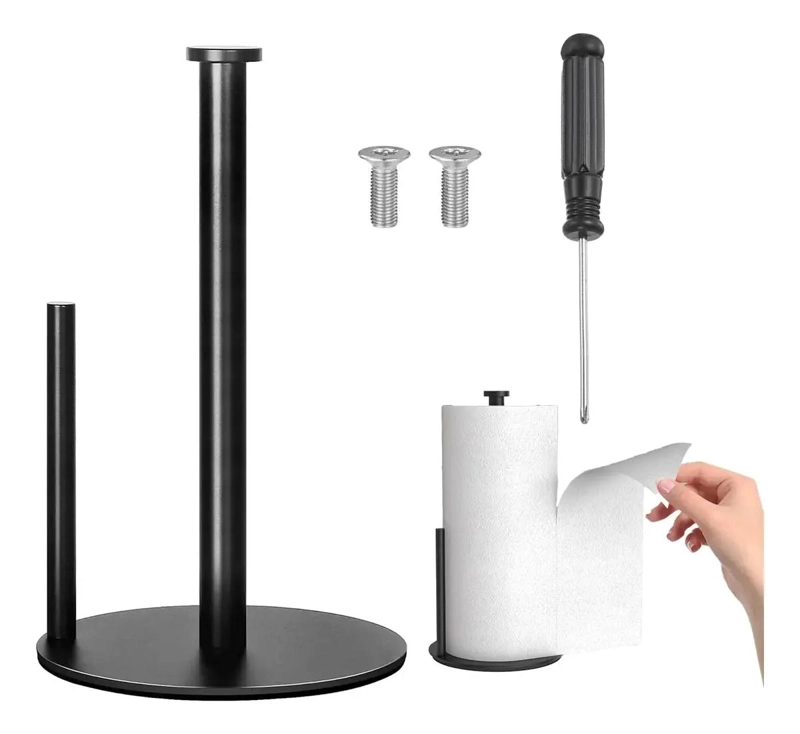 SOPORTE DE ACERO INOXIDABLE PARA TOALLAS DE PAPEL EN COCINA - 2