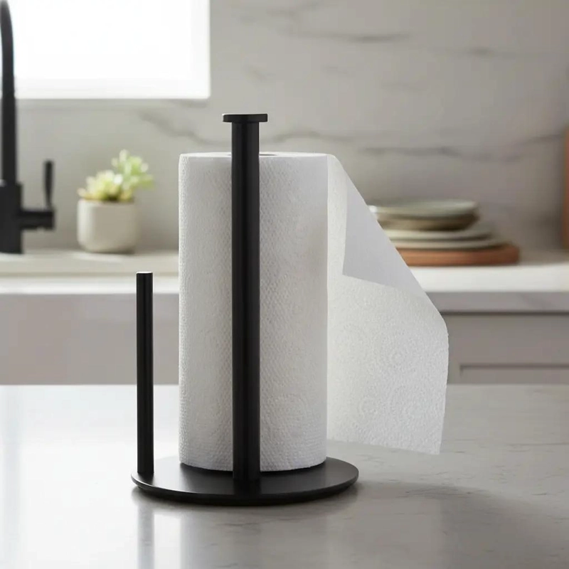 SOPORTE DE ACERO INOXIDABLE PARA TOALLAS DE PAPEL EN COCINA - 9