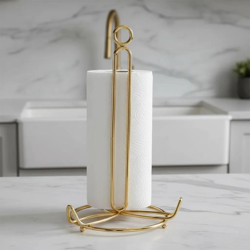 SOPORTE METALICO ELEGANTE PARA TOALLAS DE PAPEL - 5