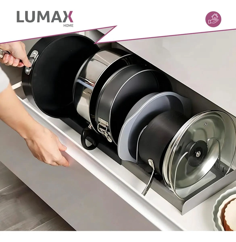 RACK ORGANIZADOR EXPANDIBLE PARA OLLAS Y UTENSILIOS DE COCINA - 4