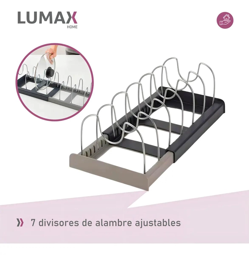 RACK ORGANIZADOR EXPANDIBLE PARA OLLAS Y UTENSILIOS DE COCINA - 5