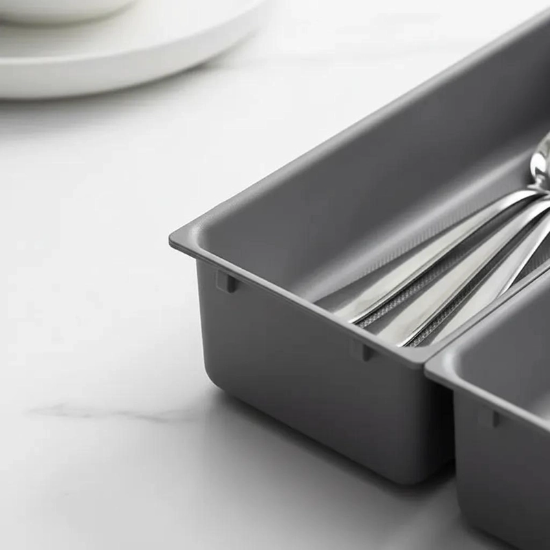 ORGANIZADOR DE CUBIERTOS CON 7 COMPARTIMENTOS PARA COCINA - 2