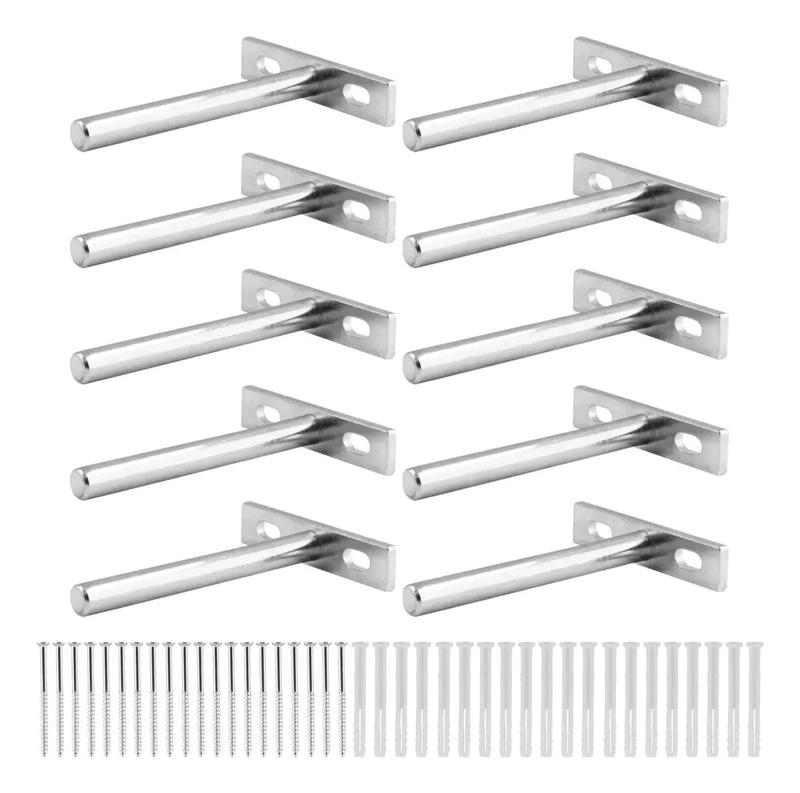 SOPORTE DE SUJECION PARA ESTANTES FLOTANTES DE 7.5CM - 8