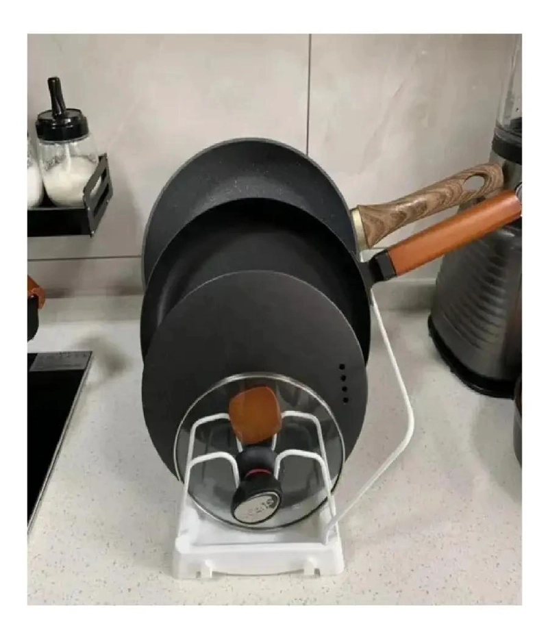 ORGANIZADOR AMPLIABLE PARA SARTENES Y TAPAS DE COCINA - 2