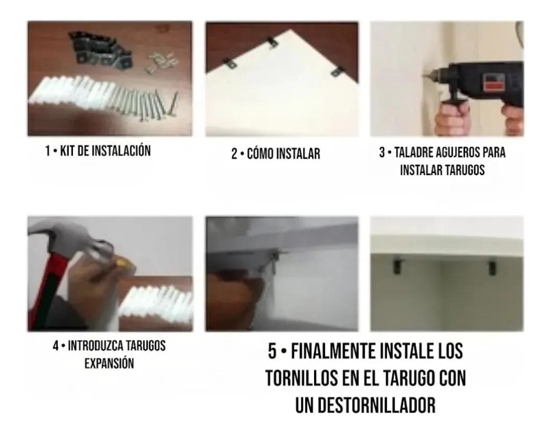 REPISA ESQUINERA FLOTANTE DE 4 NIVELES PARA DECORACION - 3