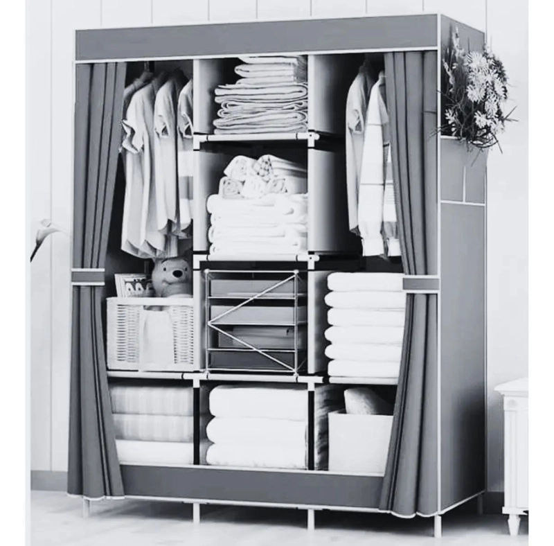 ARMARIO CLOSET ROPERO ARMABLE GRANDE COLOR CYAN 130X45X170 - 4