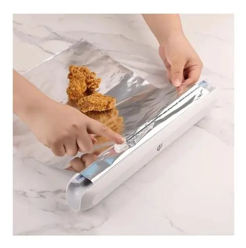 DISPENSADOR DE PAPEL ALUMINIO CON CORTADOR PARA COCINA - 3