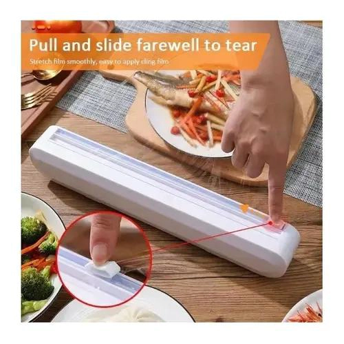 DISPENSADOR DE PAPEL ALUMINIO CON CORTADOR PARA COCINA - 5