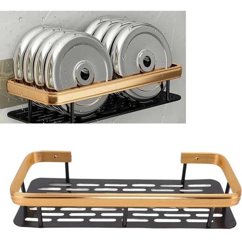 REPISA ORGANIZADORA DE DUCHA DE PARED EN ALUMINIO ELEGANTE - 6