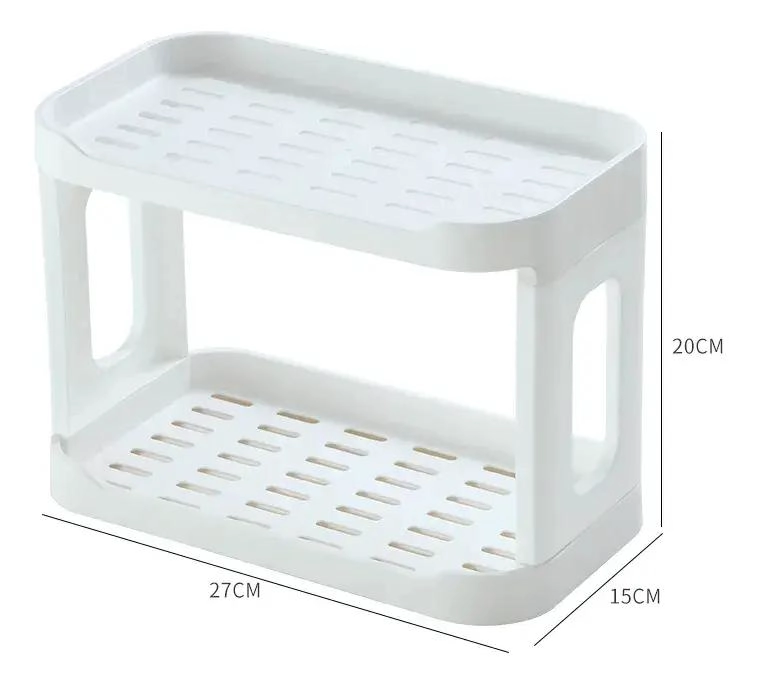 REPISA ORGANIZADORA DE PLASTICO MULTIUSO CON 2 NIVELES - 3