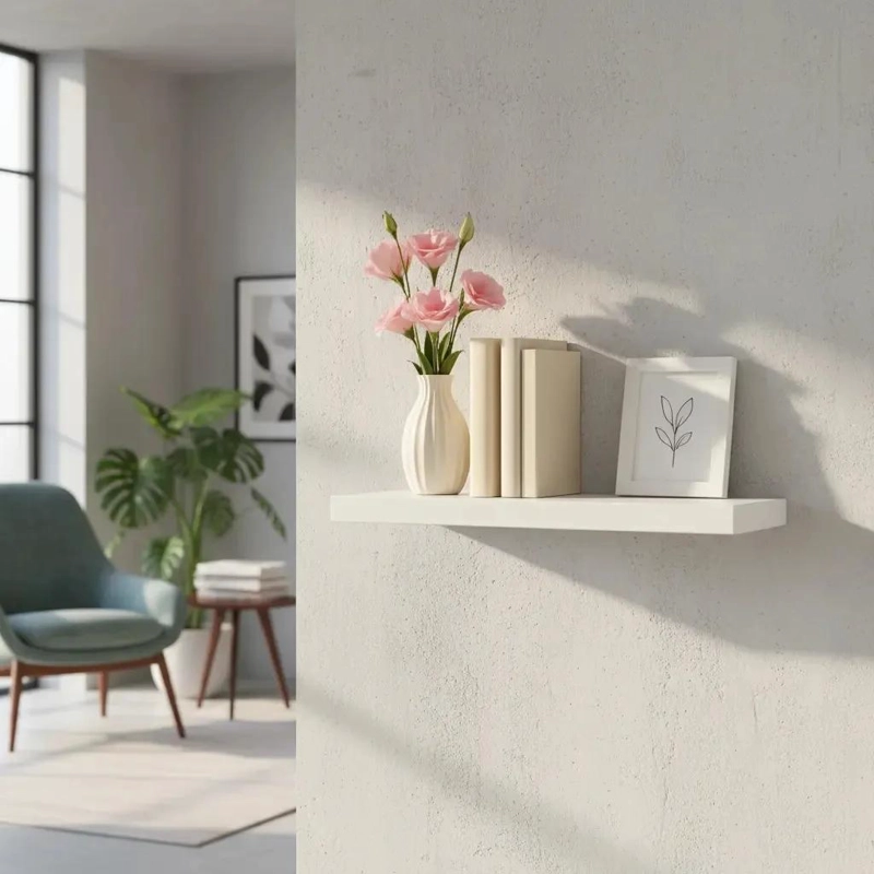 REPISA FLOTANTE MINIMALISTA PARA ORGANIZACION EN CASA - 1