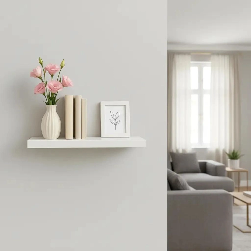 REPISA FLOTANTE MINIMALISTA PARA ORGANIZACION EN CASA - 10