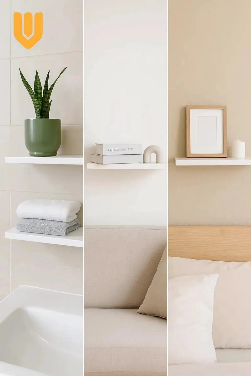 REPISA FLOTANTE MINIMALISTA PARA ORGANIZACION EN CASA - 5