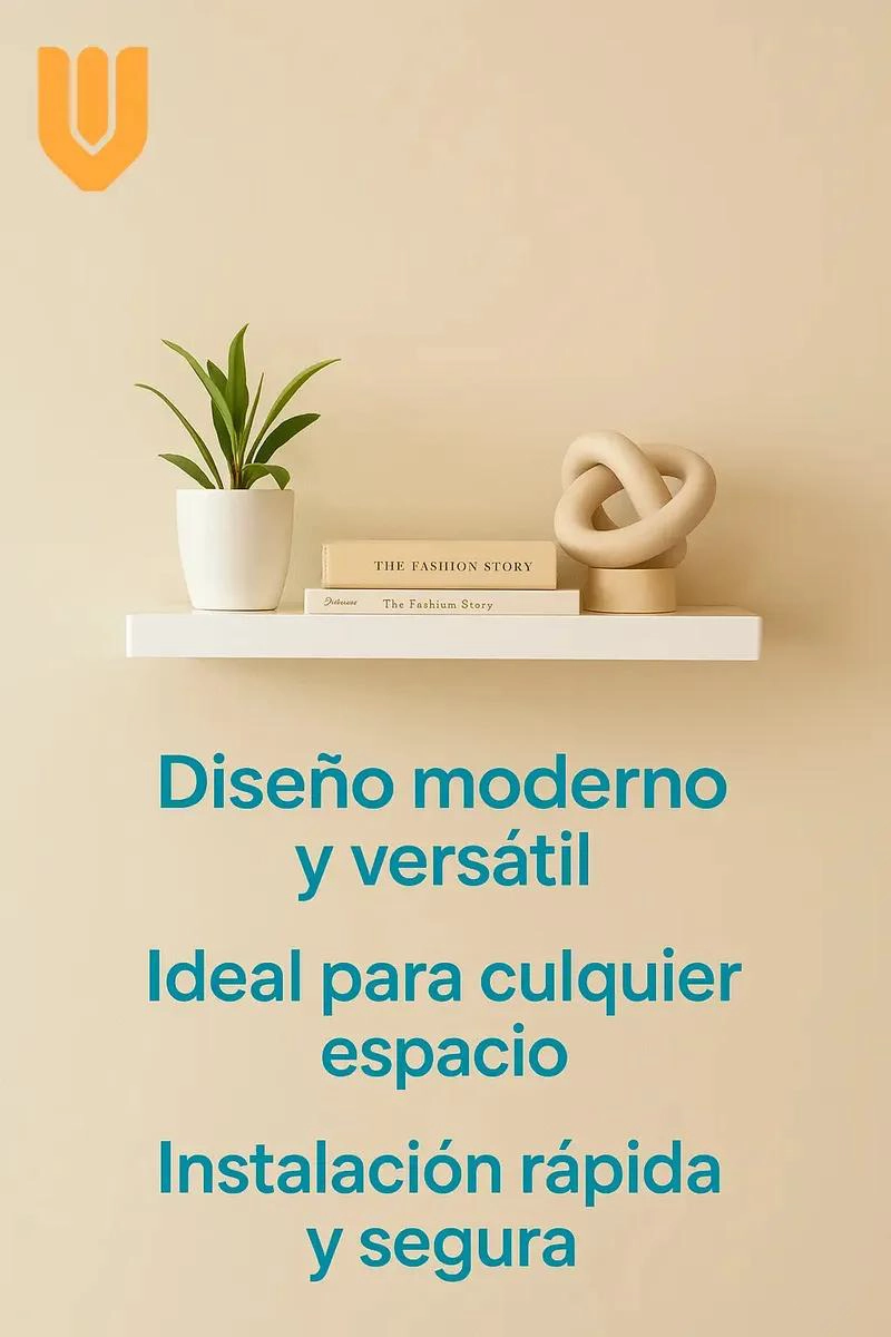 REPISA FLOTANTE MINIMALISTA PARA ORGANIZACION EN CASA - 8