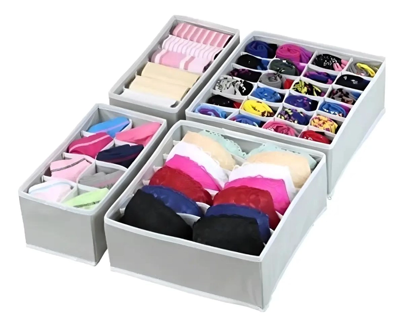 ORGANIZADORES DE ROPA CON DIVISORES PARA CAJONES Y ARMARIOS - 1
