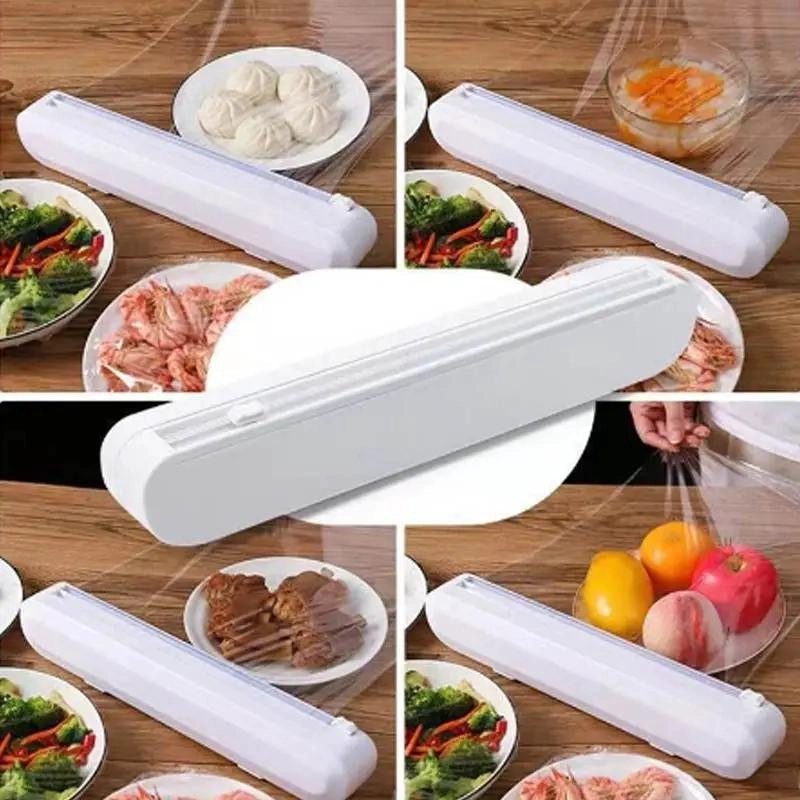 DISPENSADOR DE PAPEL Y FILM PARA COCINA CON CORTADOR PRACTICO - 5