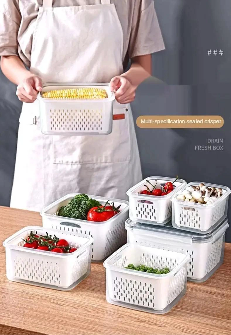SET DE 4 ORGANIZADORES PARA REFRIGERADOR Y DESPENSA - 2
