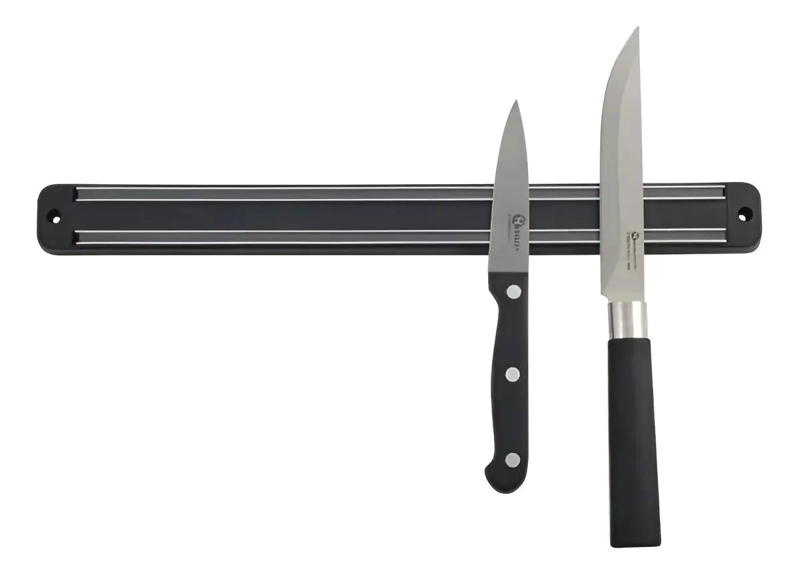 BARRA MAGNE TICA DE 33 CM PARA CUCHILLOS EN COLOR NEGRO - 1