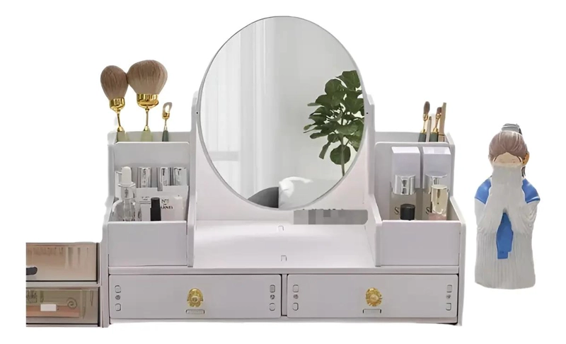 ORGANIZADOR DE MAQUILLAJE CON MULTIPLES CAJONES Y COMPARTIMENTOS - 10