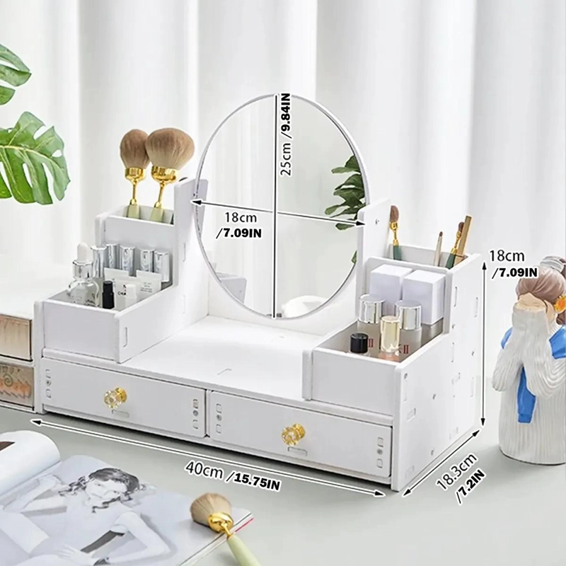 ORGANIZADOR DE MAQUILLAJE CON MULTIPLES CAJONES Y COMPARTIMENTOS - 2