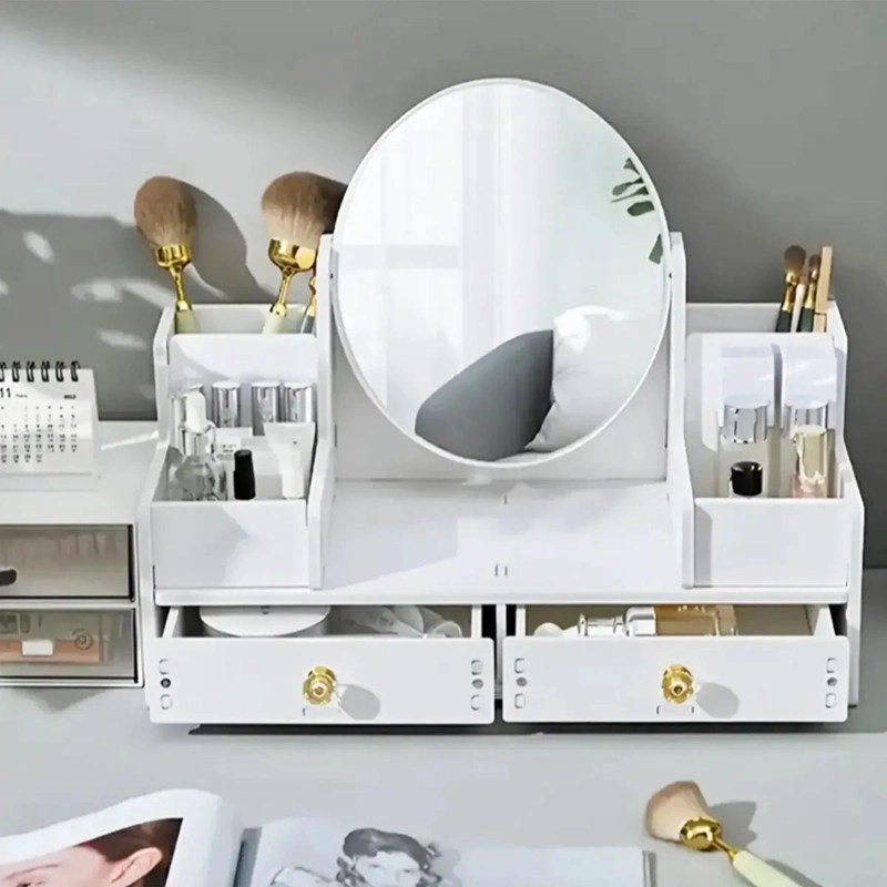 ORGANIZADOR DE MAQUILLAJE CON MULTIPLES CAJONES Y COMPARTIMENTOS - 6