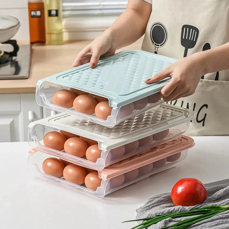ORGANIZADOR DE HUEVOS APILABLE PARA REFRIGERADOR 21 UDS - 3