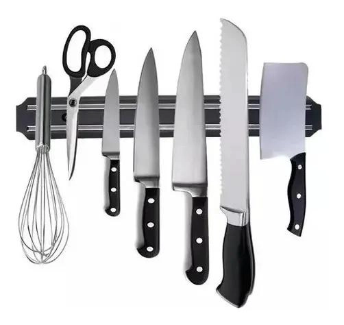 BARRA MAGNE TICA DE 33CM PARA CUCHILLOS Y UTENSILIOS METALICOS - 1