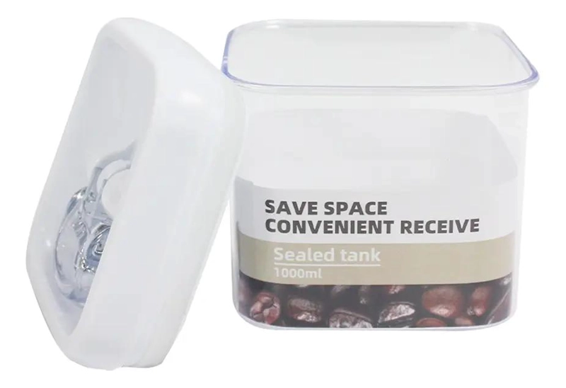 CONTENEDOR HERME TICO DE ACRILICO PARA ALIMENTOS 1000 ML - 3