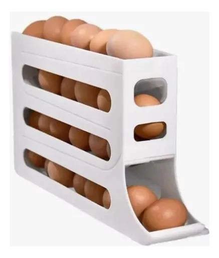DISPENSADOR ORGANIZADOR DE HUEVOS PARA 26 UNIDADES - 2