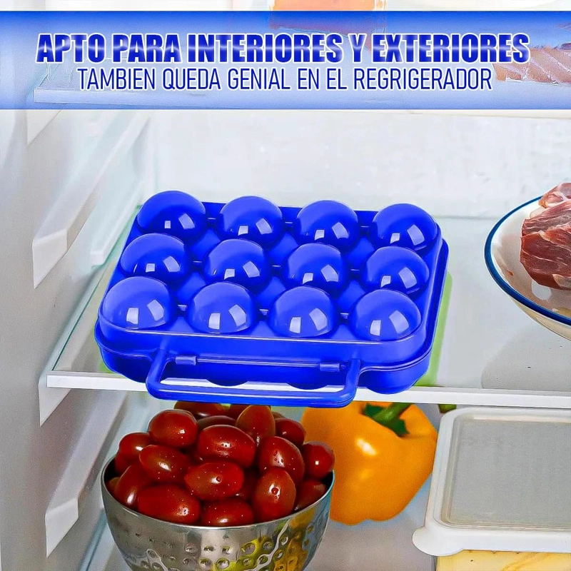 PACK DE 2 ORGANIZADORES DE HUEVOS PARA 12 HUEVOS CADA UNO - 4