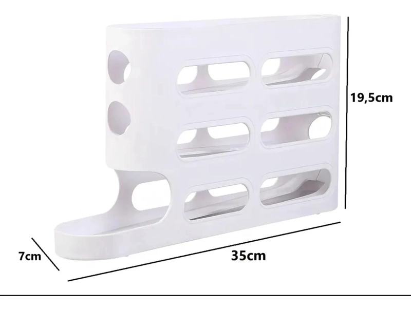 ORGANIZADOR DE HUEVOS 30 CAVIDADES EN 3 NIVELES BLANCO - 2