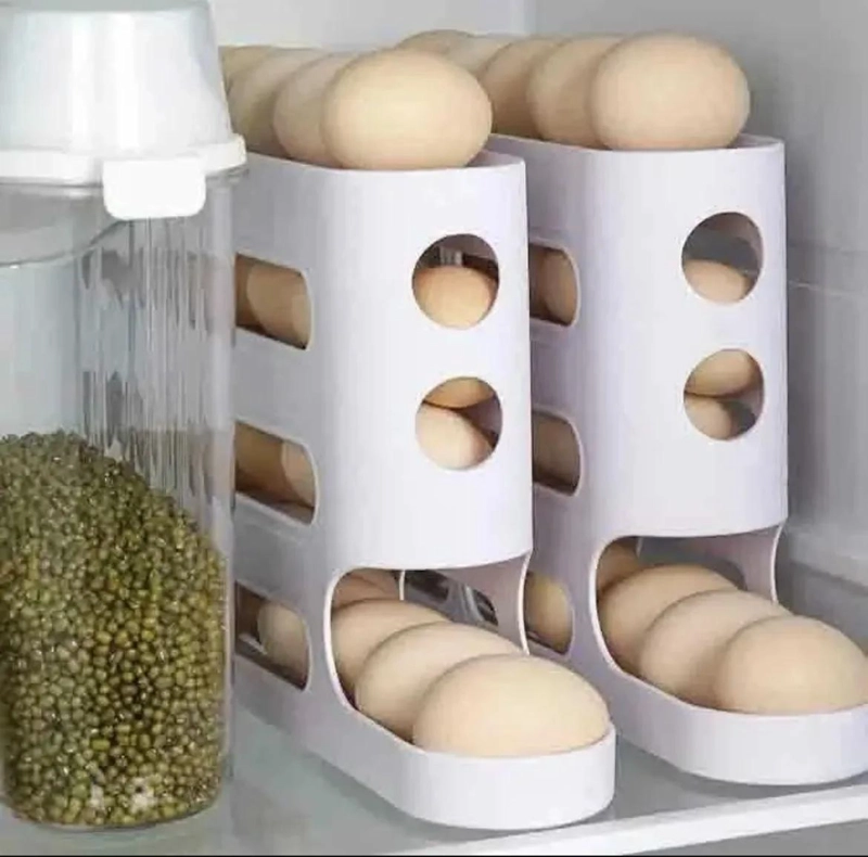ORGANIZADOR DE HUEVOS 30 CAVIDADES EN 3 NIVELES BLANCO - 5